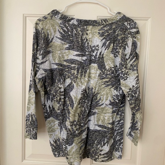 Talbots Patterned Cotton Top - Picture 5 of 5